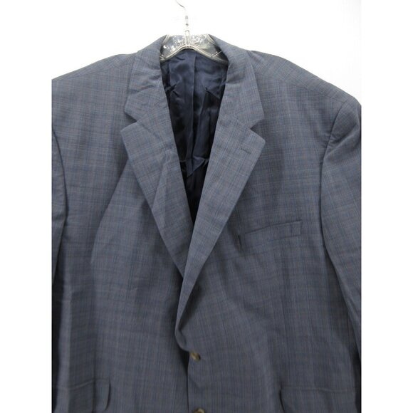 Jack Victor Sport Coat 52 Blazer Wool Plaid Jacket Business Preppy - Picture 2 of 13